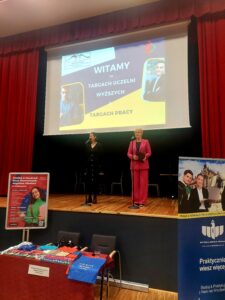 promocja programu Erasmus+ na Targach Uczelni Wyższych i Targach Pracy