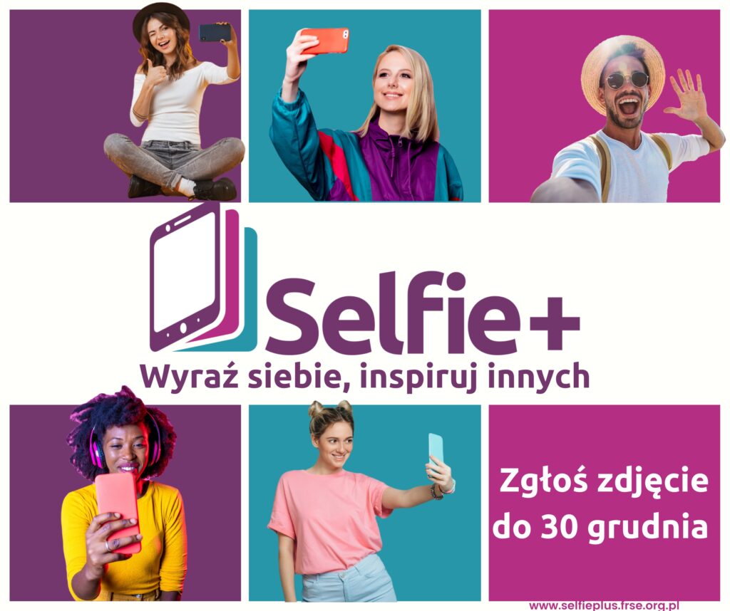 plakat konkursu Selfie+