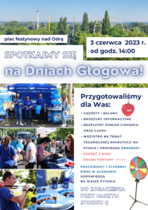 plakat PWSZ w Głogowie na Dniach Głogowa 2023